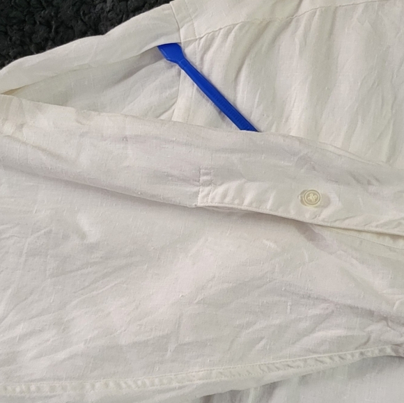 Perry Ellis Vintage Feather Weight Linen Mens Large Oversized 80s Styling - Picture 4 of 10